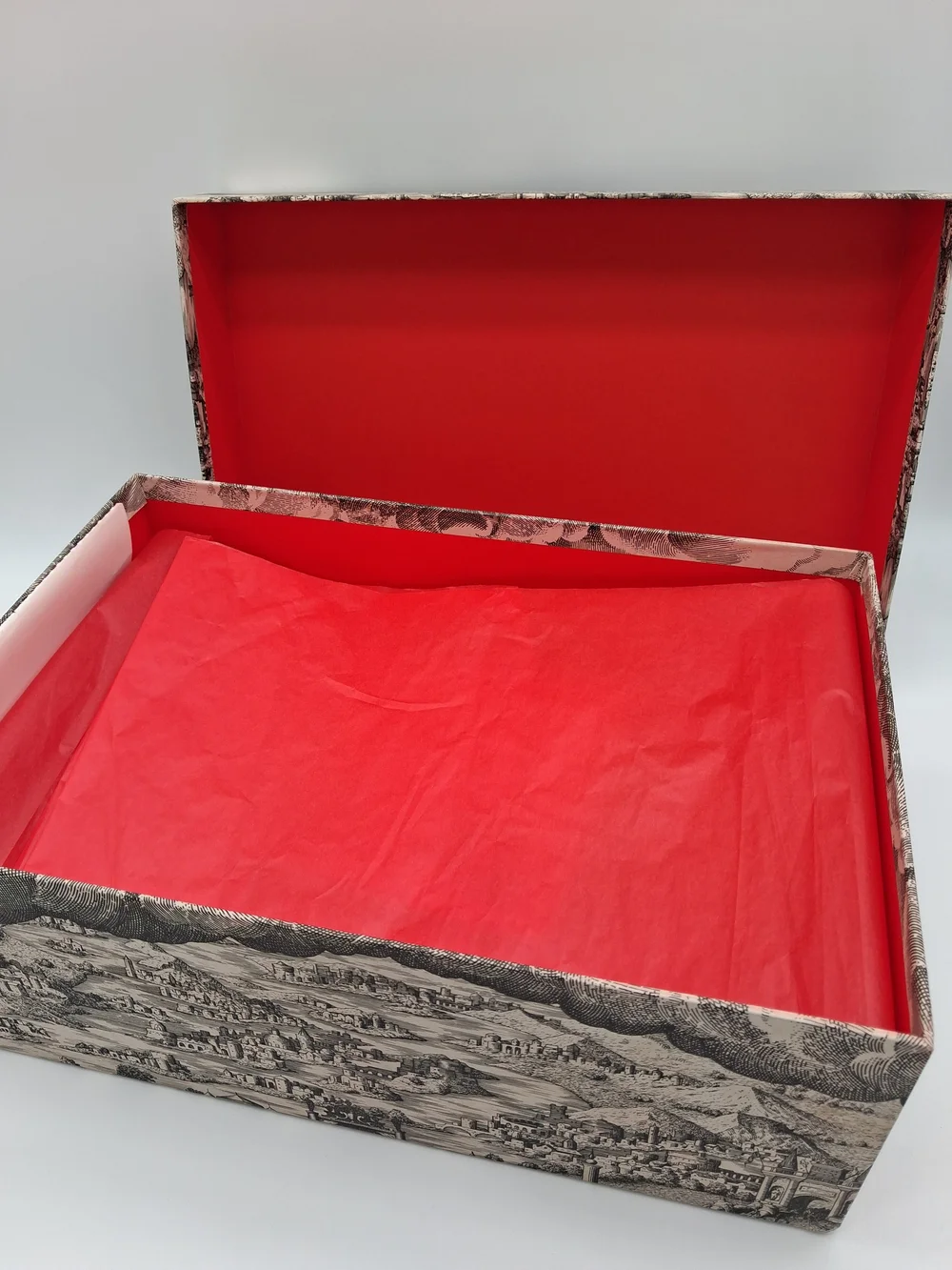 GUCCI Illustrated Presentation Gift Box 2 Dust Bags Tissue RFID Booklet EUC